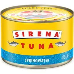 Sirena Tuna In Springwater 425g