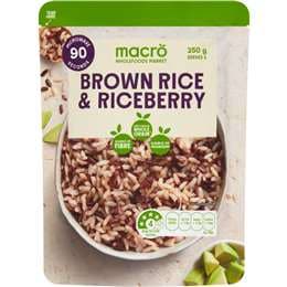 Macro Brown Rice & Riceberry Pouch 250g