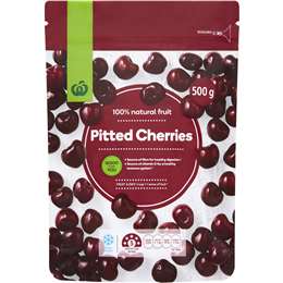 Woolworths Frozen Pitted Cherries 500g