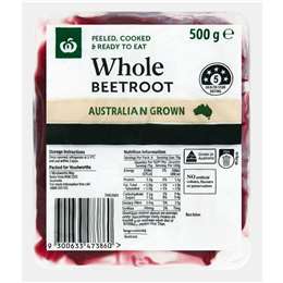 Woolworths Whole Fresh Beetroot 500g