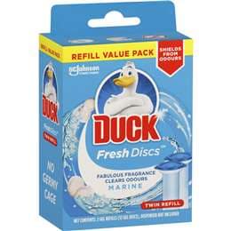 Duck Fresh Discs Toilet Cleaner Marine Refill 36mL x 2 pack