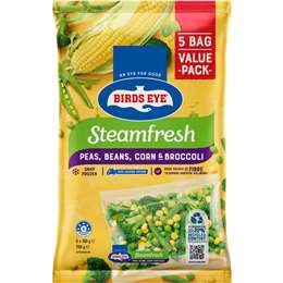 Birds Eye Steamfresh Frozen Peas Beans Corn & Broccoli 750g