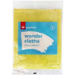 Woolworths Essentials Wonder Cloths 2 pack