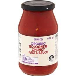 Macro Organic Pasta Sauce Chunky Bolognese 500g