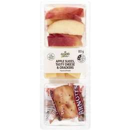 Woolworths Good To Go Apple Slices Tasty Cheese & Crackers 80g
