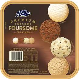 Much Moore Awesome Foursome Cravings Ice Cream Tub 2L