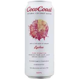 Cococoast Natural Coconut Water Lychee 500mL