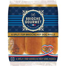 Brioche Gourmet Hot Dog Rolls 6 pack