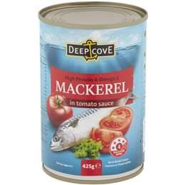 Deep Cove Mackerel In Tomato Sauce 425g