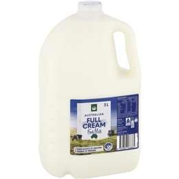 Woolworths Whole Milk 3L