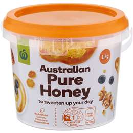 Woolworths Pure Australian Honey Pail 1kg