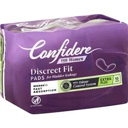 Confidere Incontinence Extra Plus Pads 10 pack