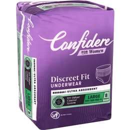 Confidere Incontinence Pants Womens Large 8 pack