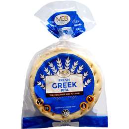 MEB Foods Greek Pita 375g