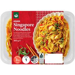 Woolworths Singapore Noodles Chilled Meal 350g