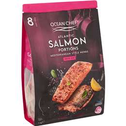 Ocean Chef Atlantic Salmon Portions Mediterranean Style 1kg