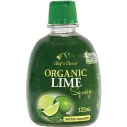 Chef's Choice Organic Lime Juice 125mL