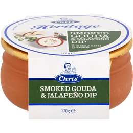 Chris' Heritage Smoked Gouda & Jalapeno Dip 170g