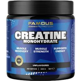 Famous Nutrition Sport Creatine Monohydrate Powder Unflavoured 300g