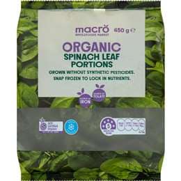 Macro Organic Frozen Spinach Leaf Portions 450g