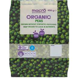 Macro Organic Frozen Peas 450g