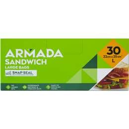 Armada Resealable Sandwich Bag 30 pack