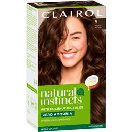 Clairol Natural Instincts Hair Colour 5 Medium Brown Semi Permanent each