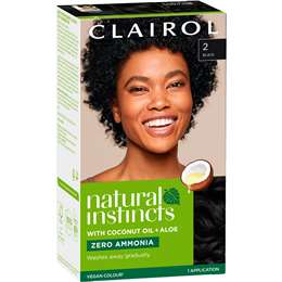 Clairol Natural Instincts 2 Midnight Black Semi Permanent each
