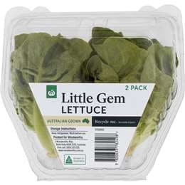 Woolworths Little Gem Lettuce Green 2 pack