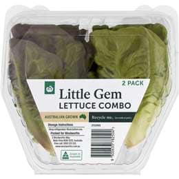 Woolworths Little Gem Lettuce Combo 2 pack