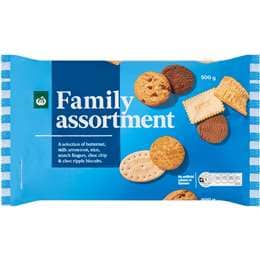 Woolworths Family Assorted Biscuits 500g