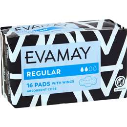 Evamay Pads With Wings Regular 16 pack