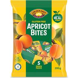 Golden Days Fruit Snacks Bites Apricot 40g x 5 pack