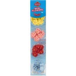 Dollar Sweets Mini Flowers Icing Cake Decorations 48 pack