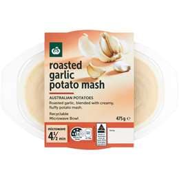 Woolworths Roasted Garlic Mash 475g