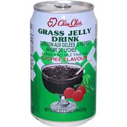 Chin Chin Grass Jelly Drink Dark Lychee 315mL