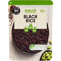 Macro Black Rice Pouch 250g