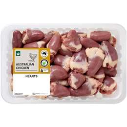 Woolworths RSPCA Approved Chicken Hearts 500g