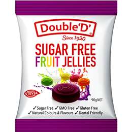 Double 'D' Fruit Jellies Sugar Free 90g