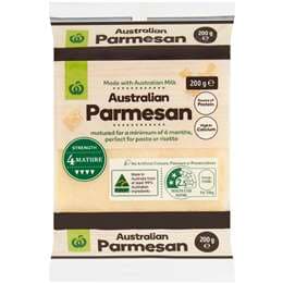 Woolworths Parmesan Cheese Block 200g