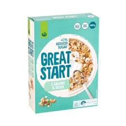 Woolworths Great Start Reduced Sugar Multigrain Cereal 400g