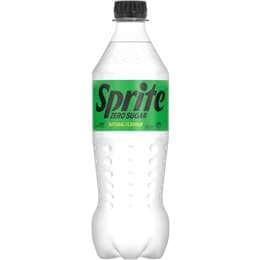 Sprite Zero Sugar Soft Drink Bottle 600mL