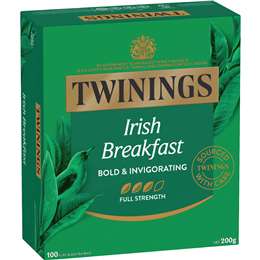 Twinings Irish Breakfast Tea Bags 100 pack