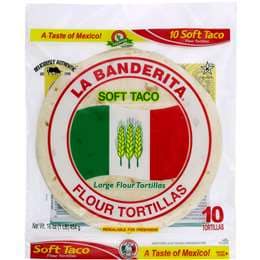 La Banderita Soft Taco Flour Tortillas 10 pack