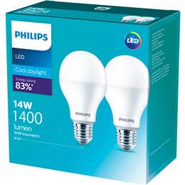 Philips Led 1400Lm Cool Es 2 pack