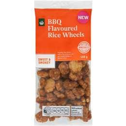 Woolworths BBQ Flavoured Rice Wheels 140g