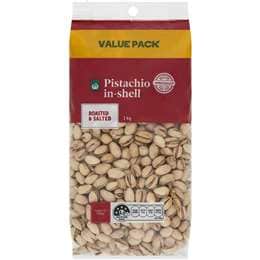 Woolworths Pistachio In Shell Roasted & Salted 1kg