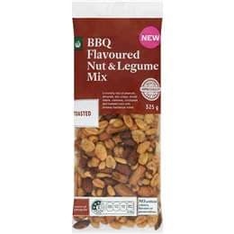 Woolworths BBQ Flavoured Nut & Legume Mix 325g