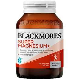 Blackmores Super Magnesium+ Muscle Health Vitamin Tablets 100 pack