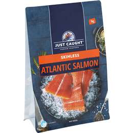 Just Caught Atlantic Salmon Skinless 1kg
